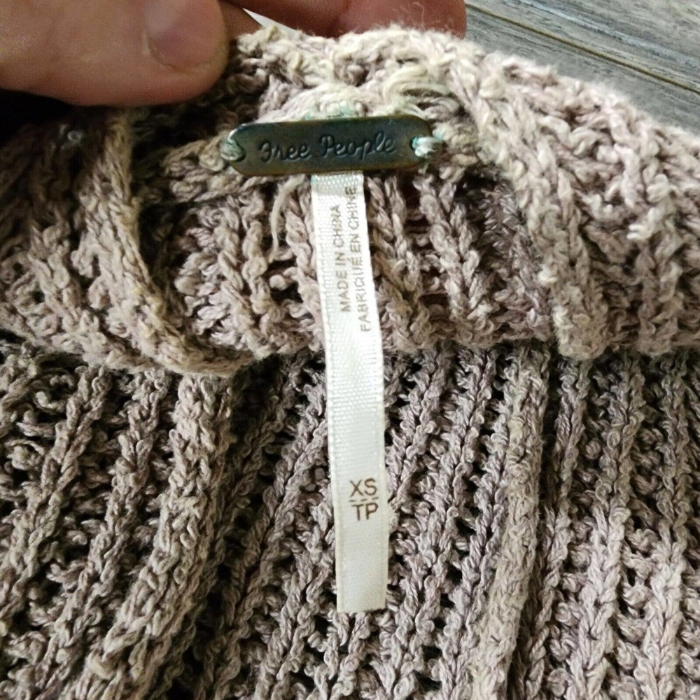 Free People Tan Ribbed Sweater Vest - Picture 3 of 4